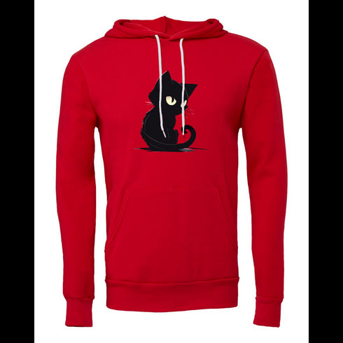 Cartoon Black Cat Bella canvas hoodie 3719